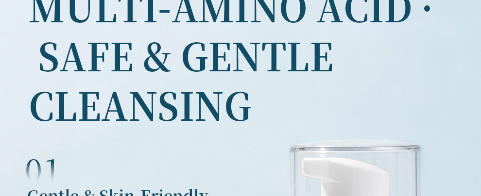 Mild Foaming Cleanser Amino Acid For All Skin Types Professional Amino Acid Pure & Moist Cleansing Mousse Face Wash