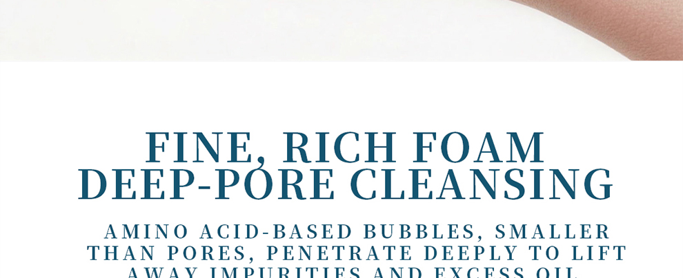 Private Label Pure Moist Amino Acid Face Wash Mousse Professional Amino Acid Cleansing Mousse Cosmetic Customization