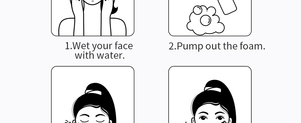 Custom Formula Development Amino Acid Facial Foam Cleanser Amino Acid Pure Moist Cleansing Mousse Moisturizing Cleansing Effect