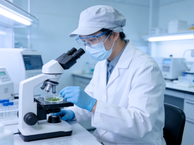 GMP clean room for biological raw material production