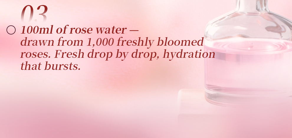 100ml Rose Hydrosol Mist For Dry Skin Relief