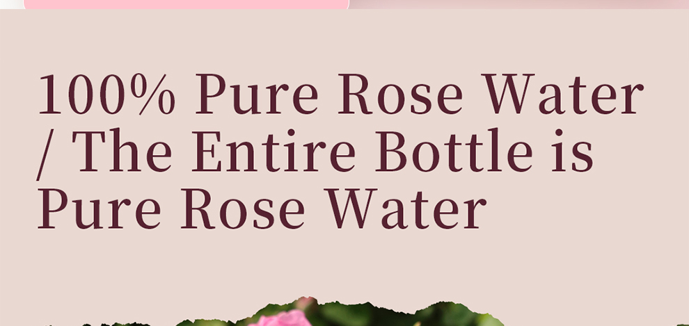 Rose Hydrosol Rose Water Hydrates and Nourishes Skin