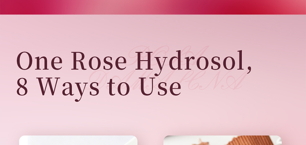 Natural Rose Hydrosol Deep Hydrating Facial Spray