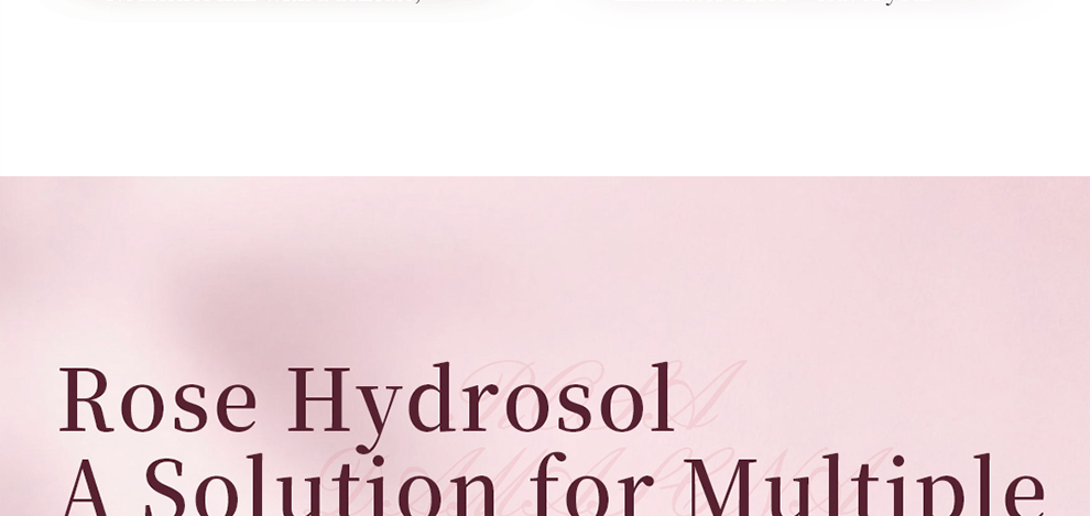 Rose Hydrosol Rose Water Hydrates and Nourishes Skin