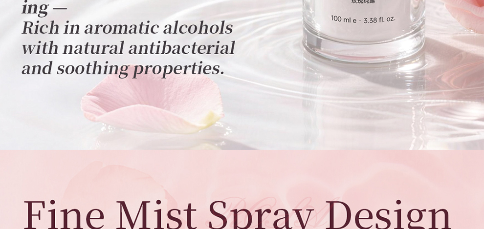 Rose Hydrosol Rose Water Hydrates and Nourishes Skin